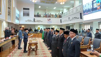 Rolling 14 pejabat eselon 2 Pemkot Palembang. (Foto : Iyapitria)